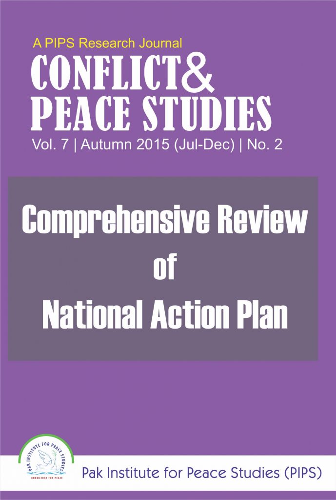Book Cover: Conflict and Peace Studies, Vol-7, No-2, Jul-Dec 2015