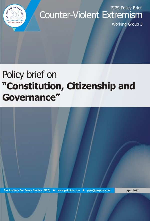 Book Cover: National Policy brief-5 Constitution, Citizenship and Governance