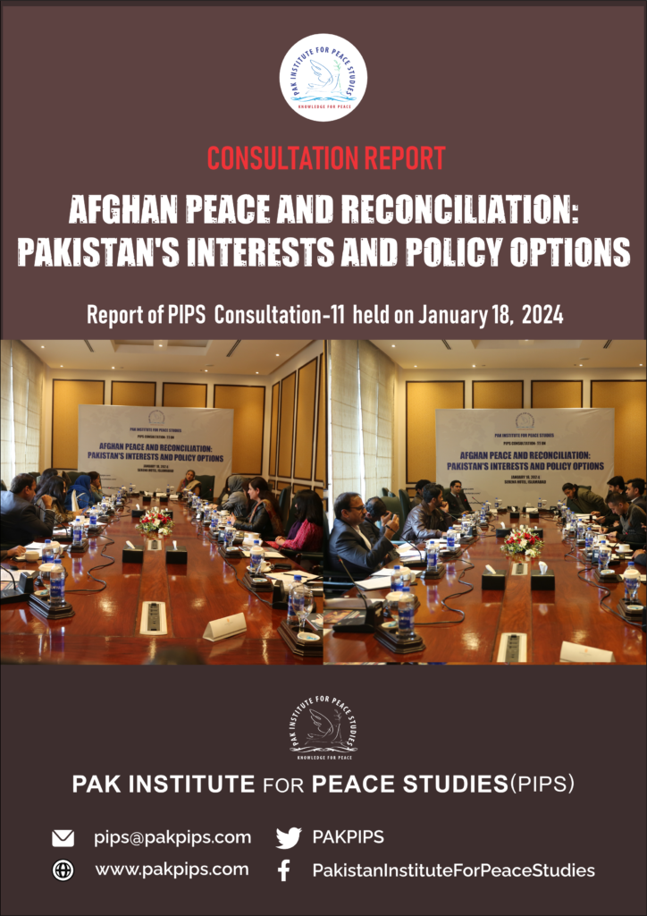 Book Cover: AFGHAN PEACE AND RECONCILIATION:  PAKISTAN'S INTERESTS AND POLICY OPTIONS - 11