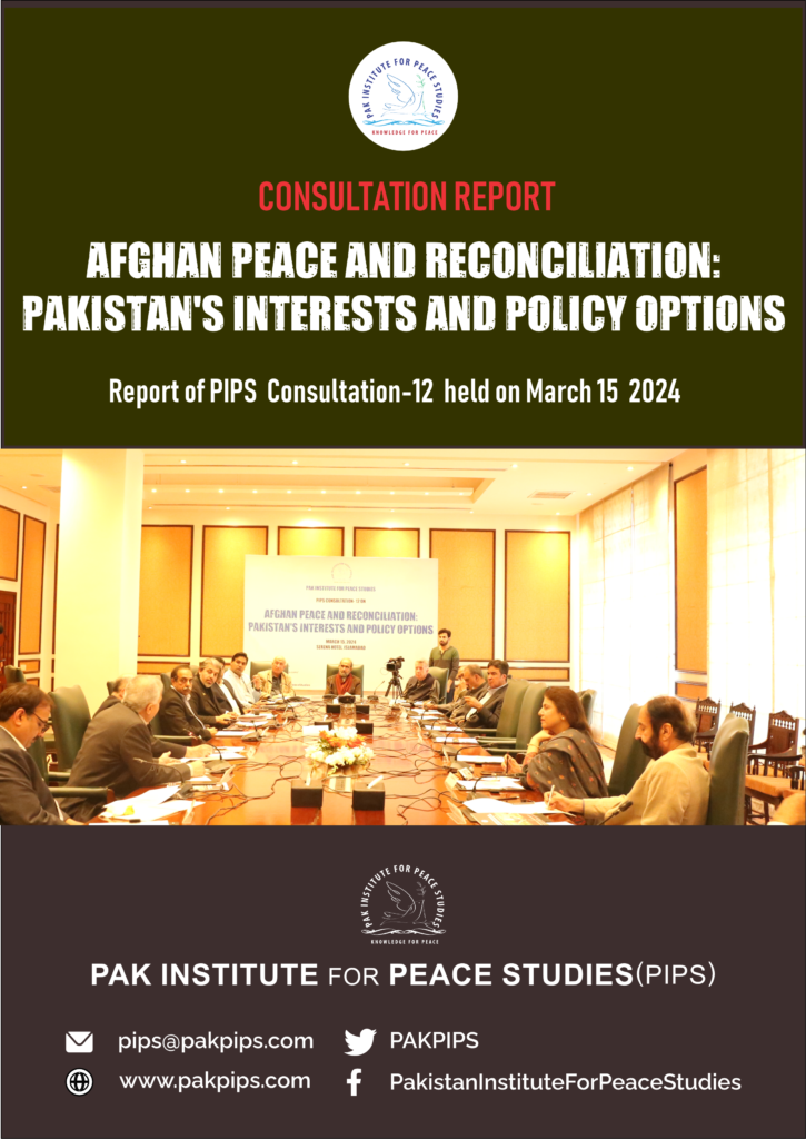 Book Cover: AFGHAN PEACE AND RECONCILIATION: PAKISTAN’S INTERESTS AND POLICY OPTIONS – 12